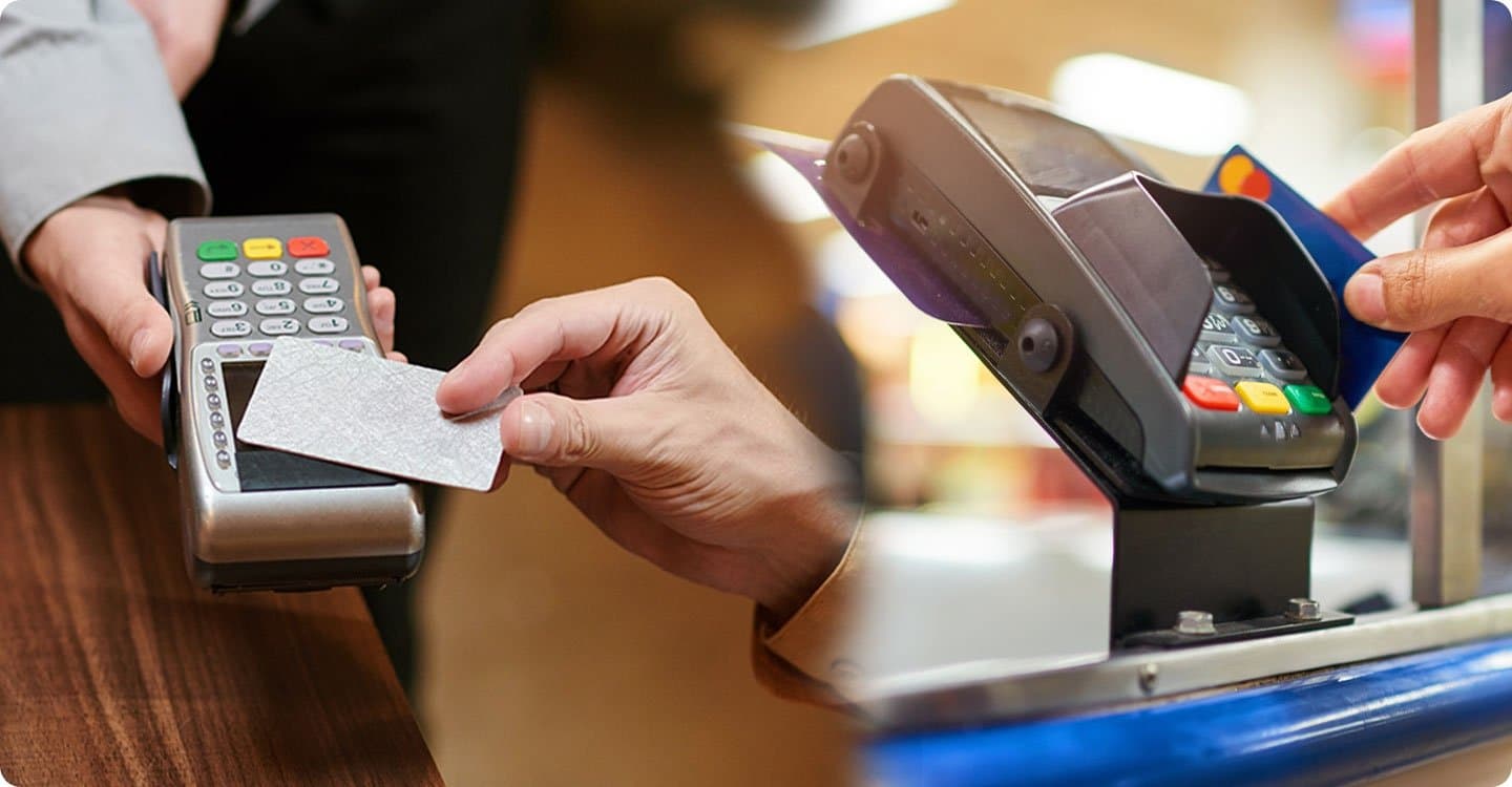 Modern payment terminal with contactless transaction